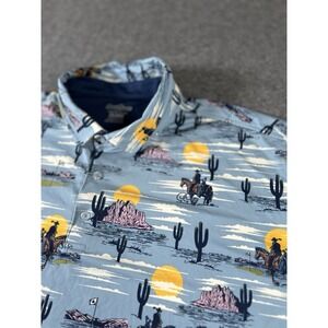 Good Good Golf Polo Shirt Men's 2XL Cowboy golf Performance Stretch Lightweight